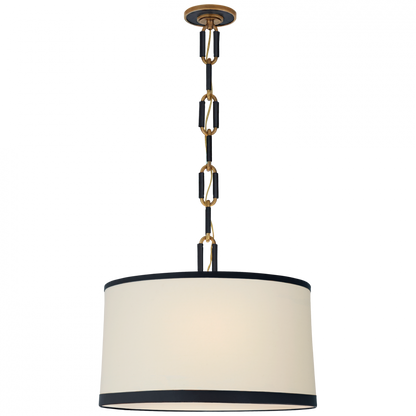 Ralph Lauren Cody Medium Hanging Shade Natural Brass with Navy Leather