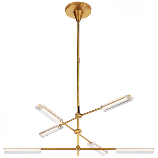 Ralph Lauren Daley Medium 6-Light LED Chandelier Natural Brass