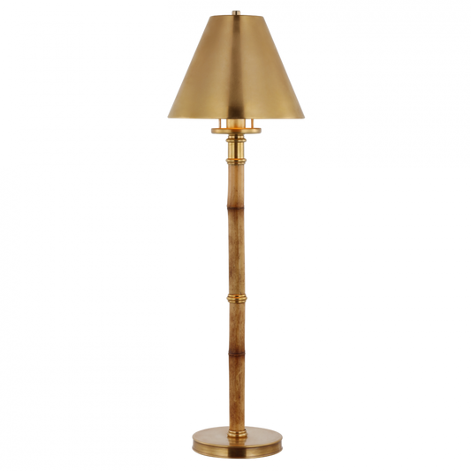 Ralph Lauren Dalfern Desk Lamp Waxed Bamboo and Natural Brass