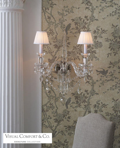 Ralph Lauren Daniela Medium Double Sconce - Crystal