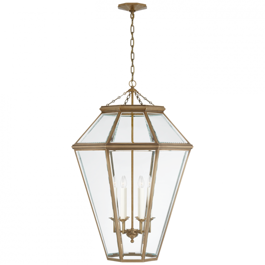 Ralph Lauren Edmund Large Lantern Natural Brass