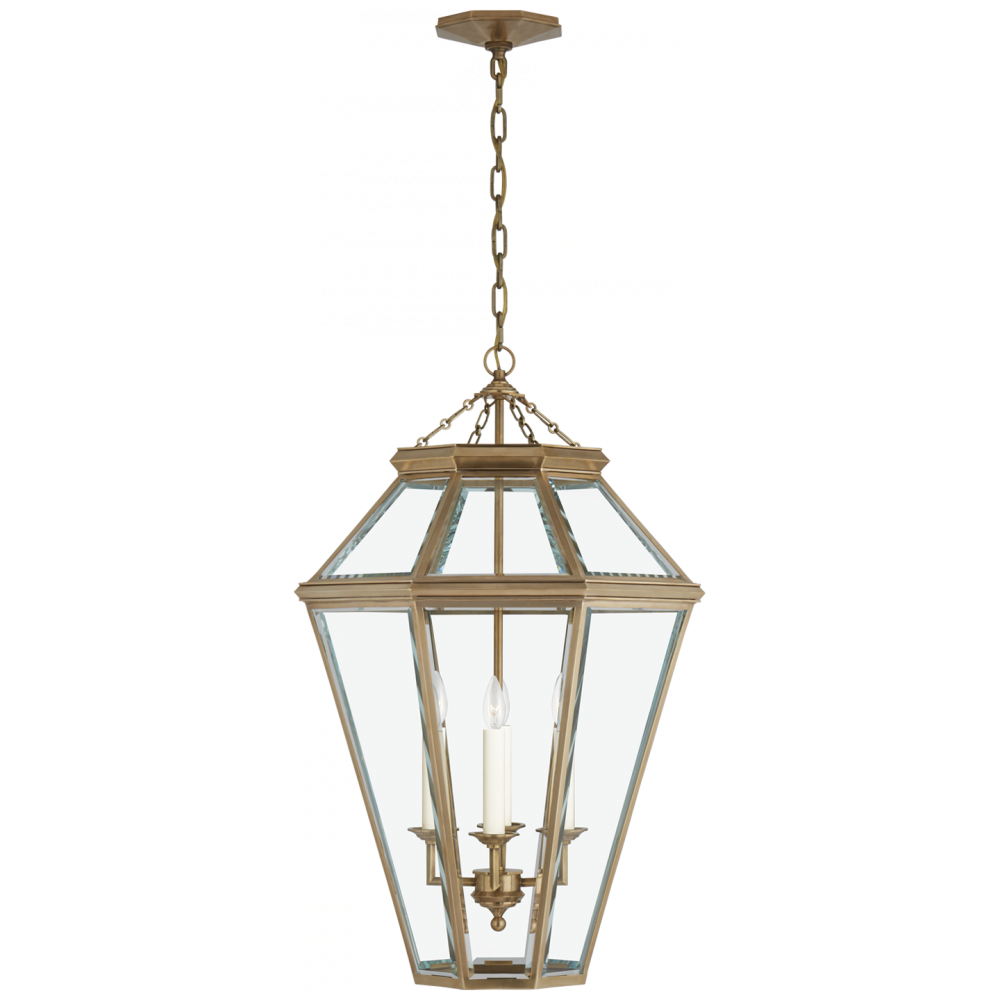 Ralph Lauren Edmund Medium Lantern Natural Brass