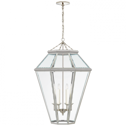 Ralph Lauren Edmund Large Lantern Polished Nickel