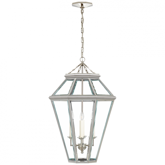 Ralph Lauren Edmund Medium Lantern Polished Nickel