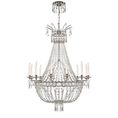 Ralph Lauren Evalina Chandelier Butler's Silver