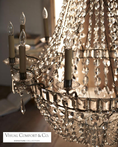 Ralph Lauren Evalina Chandelier - Butler's Silver