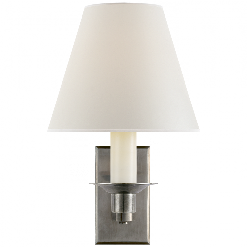 Ralph Lauren Evans Library Sconce Antique Nickel