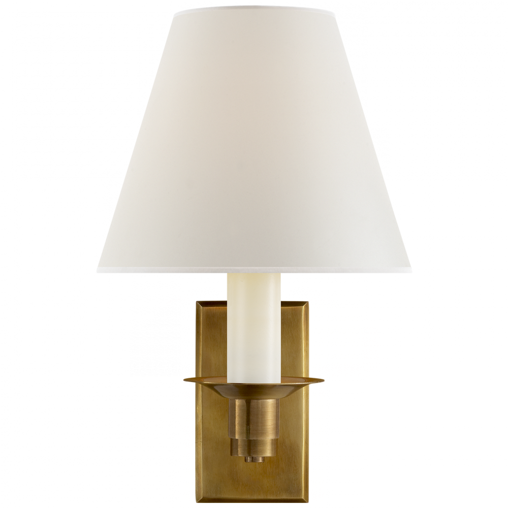 Ralph Lauren Evans Library Sconce Natural Brass
