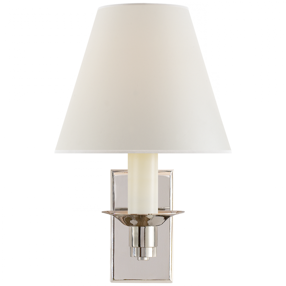 Ralph Lauren Evans Library Sconce Polished Nickel