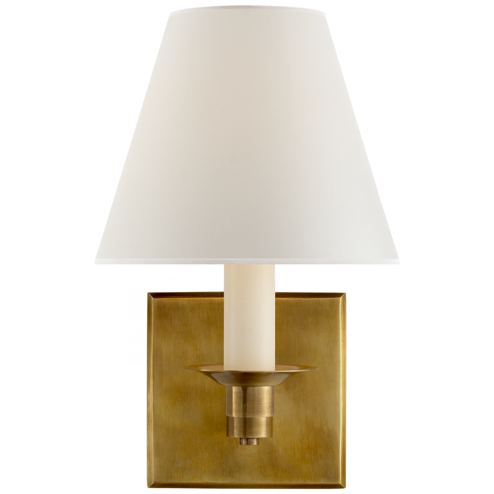 Ralph Lauren Evans Single Arm Sconce Natural Brass
