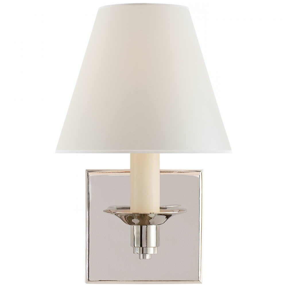 Ralph Lauren Evans Single Arm Sconce Polished Nickel