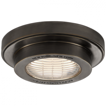 Ralph Lauren Grant 4.5-in Solitaire LED Flush Mount Bronze