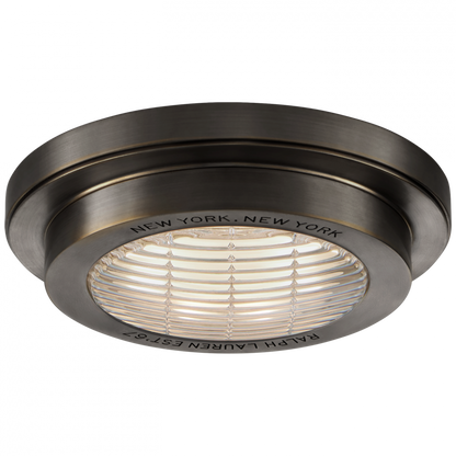 Ralph Lauren Grant 6.25-in LED Solitaire Flush Mount Bronze