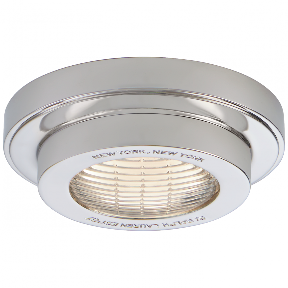 Ralph Lauren Grant 4.5-in Solitaire LED Flush Mount Polished Nickel