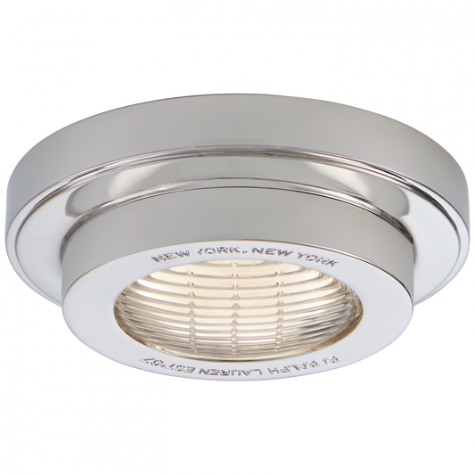 Ralph Lauren Grant 4.5-in Solitaire LED Flush Mount Polished Nickel