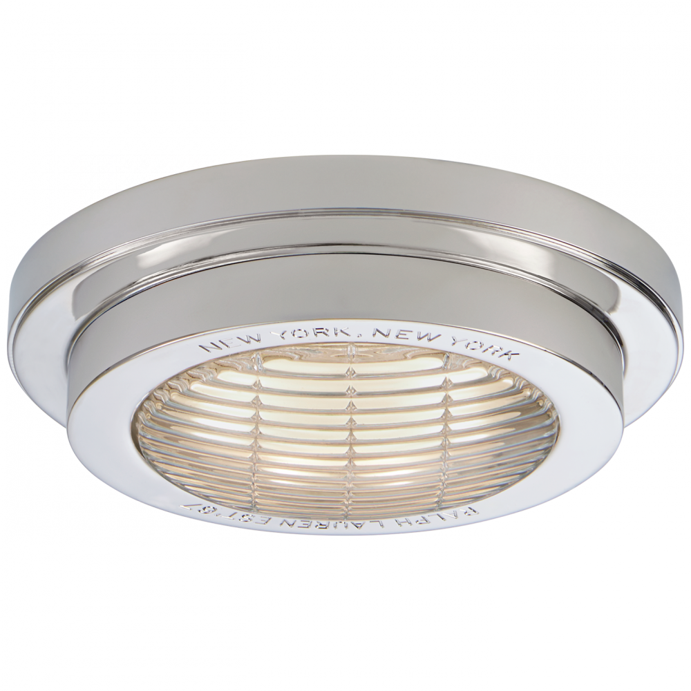 Ralph Lauren Grant 6.25-in LED Solitaire Flush Mount Polished Nickel