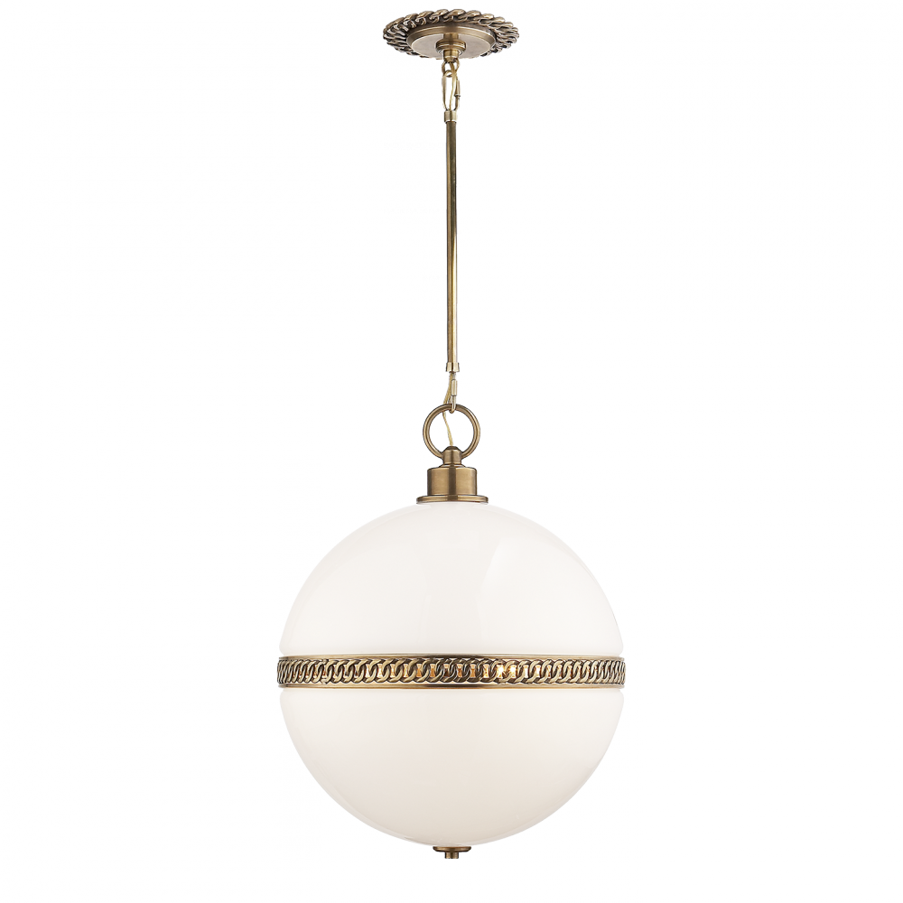 Ralph Lauren Hendricks Large Globe Pendant Natural Brass