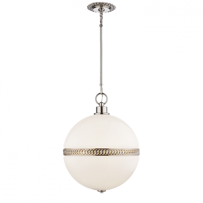 Ralph Lauren Hendricks Large Globe Pendant Polished Nickel
