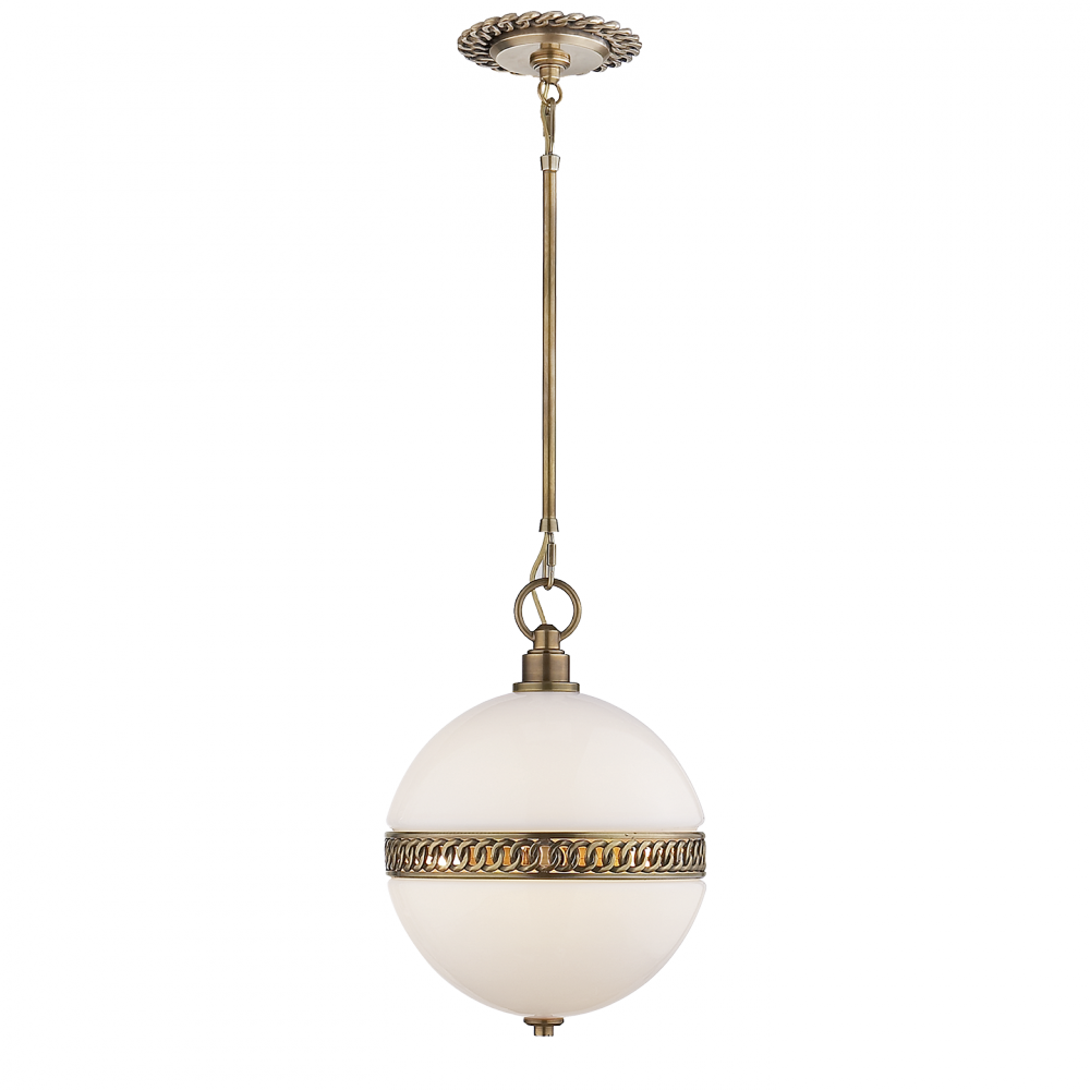 Ralph Lauren Hendricks Small Globe Pendant Natural Brass