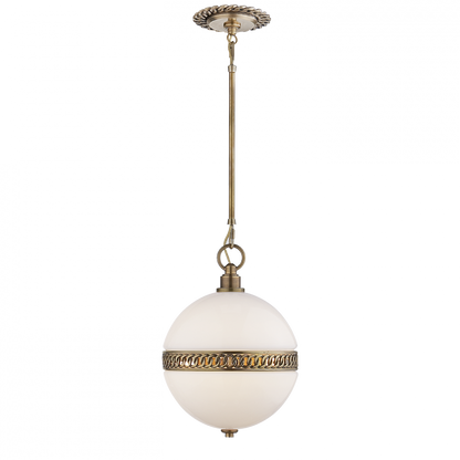 Ralph Lauren Hendricks Small Globe Pendant Natural Brass