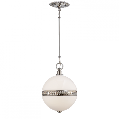 Ralph Lauren Hendricks Small Globe Pendant Polished Nickel