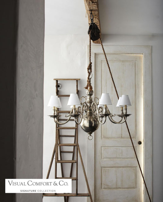 Ralph Lauren Lillianne Single Tier Chandelier Natural Brass