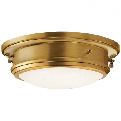 Ralph Lauren Marine Porthole Medium Flush Mount Natural Brass