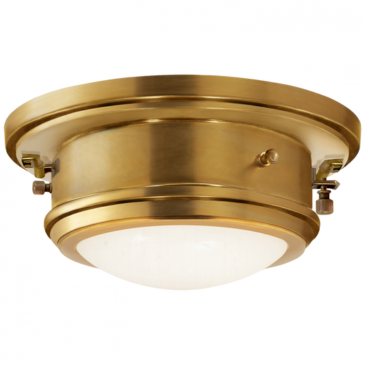 Ralph Lauren Marine Porthole Small Flush Mount Natural Brass
