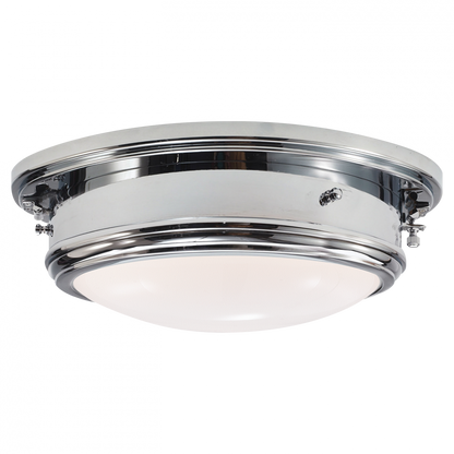 Ralph Lauren Marine Porthole Medium Flush Mount Polished Nickel