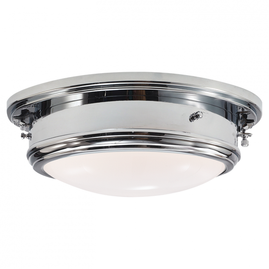 Ralph Lauren Marine Porthole Medium Flush Mount Polished Nickel