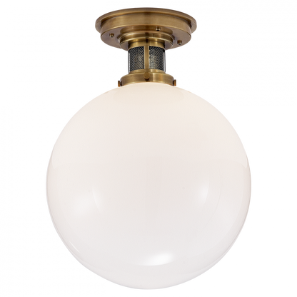 Ralph Lauren McCarren Medium Flush Mount Natural Brass