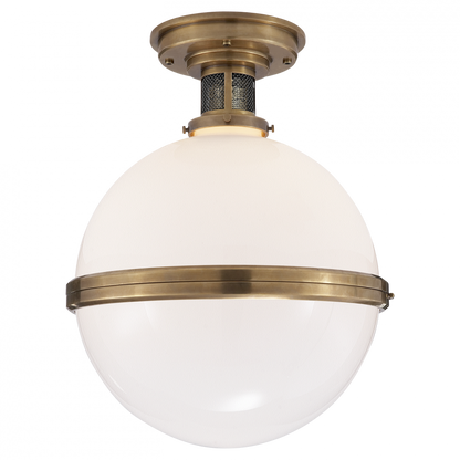 Ralph Lauren McCarren Large Flush Mount Natural Brass