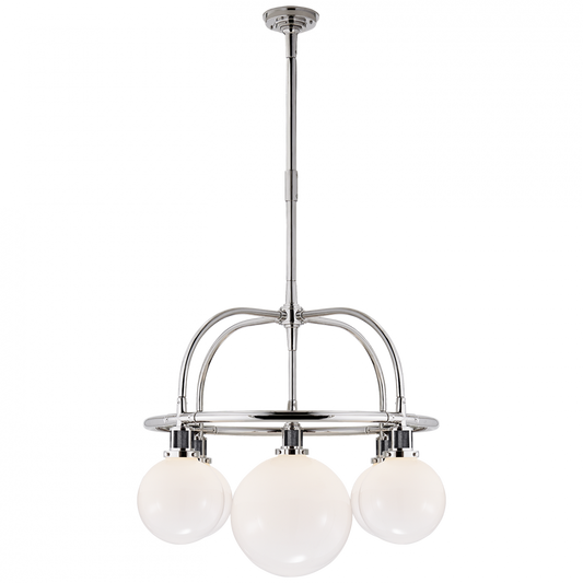 Ralph Lauren McCarren Single Tier Chandelier Polished Nickel