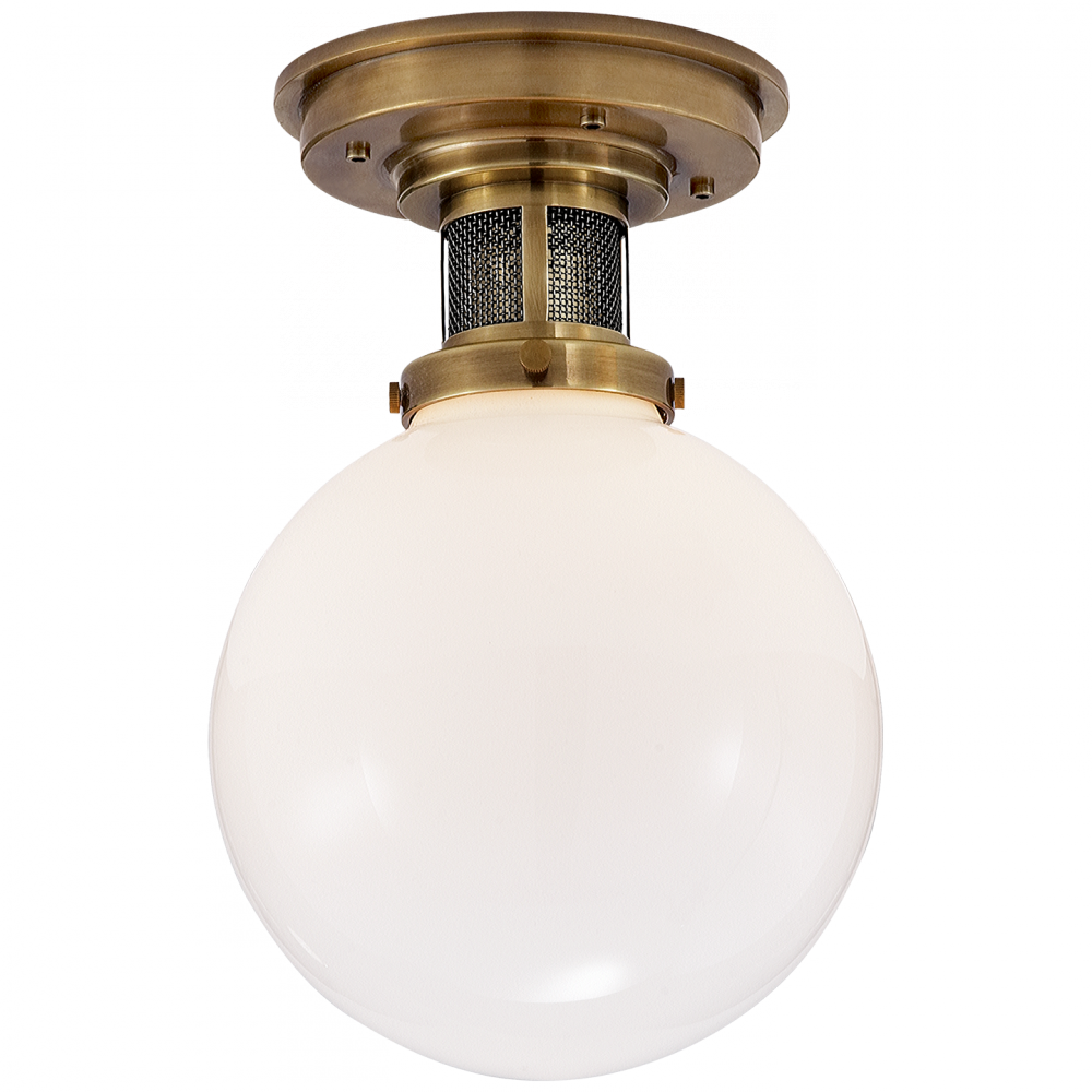 Ralph Lauren McCarren Small Flush Mount Natural Brass