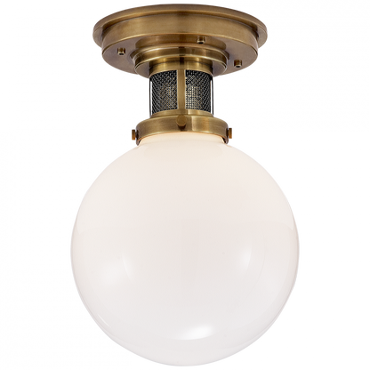 Ralph Lauren McCarren Small Flush Mount Natural Brass