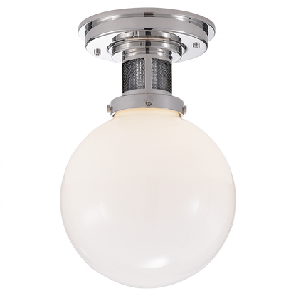 Ralph Lauren McCarren Small Flush Mount Polished Nickel