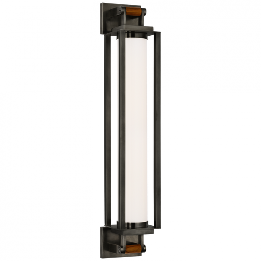 Ralph Lauren Northport 24-in LED Linear Sconce Bronze and Teak