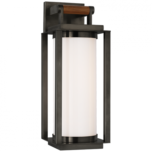 Ralph Lauren Northport Medium Bracketed LED Wall Lantern Bronze and Teak