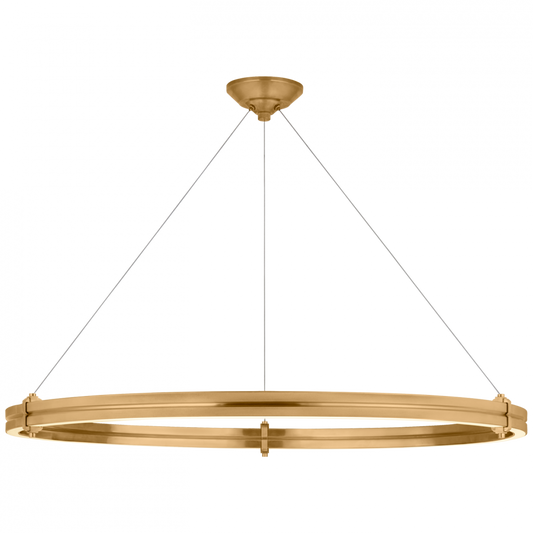Ralph Lauren Paxton 40-in LED Ring Chandelier Natural Brass