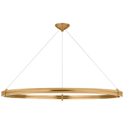 Ralph Lauren Paxton 48-in LED Ring Chandelier Natural Brass