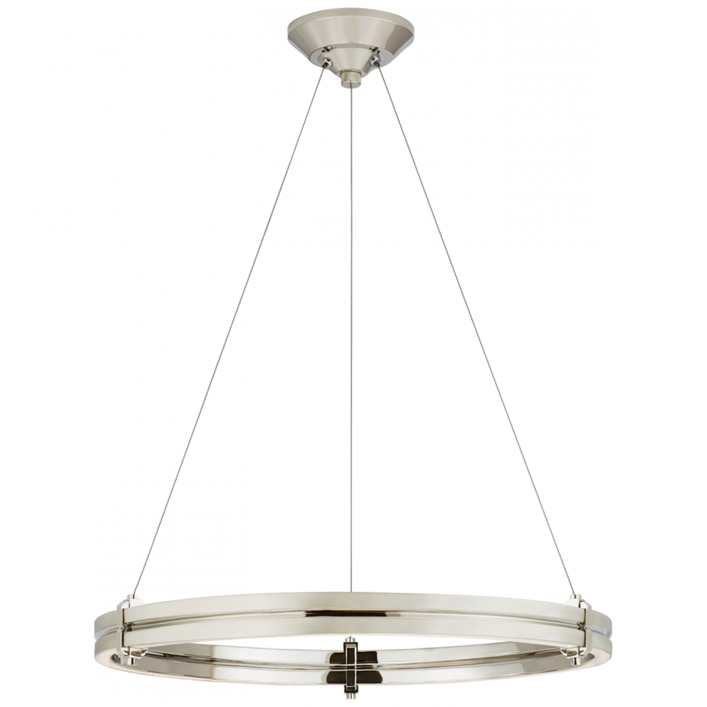 Ralph Lauren Paxton 24-in LED Ring Chandelier Polished Nickel