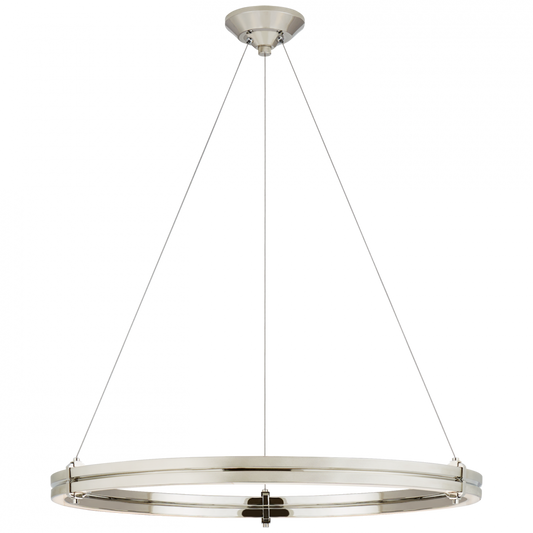 Ralph Lauren Paxton 32-in LED Ring Chandelier Polished Nickel