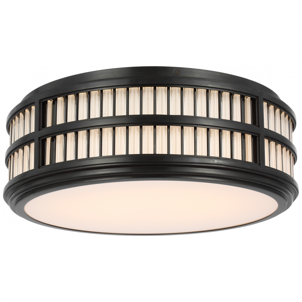 Ralph Lauren Perren 18-in LED Flush Mount Bronze and Glass Rods