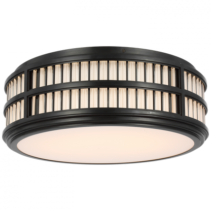 Ralph Lauren Perren 18-in LED Flush Mount Bronze and Glass Rods