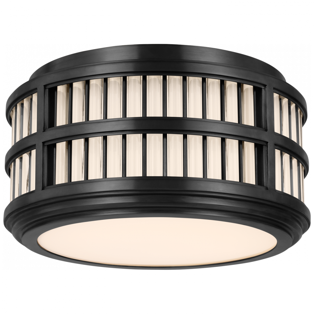 Ralph Lauren Perren 12-in LED Flush Mount Bronze and Glass Rods