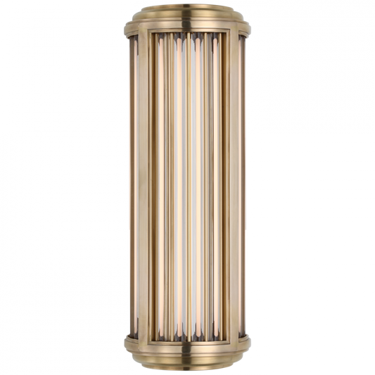 Ralph Lauren Perren Small LED Wall Sconce Natural Brass and Glass Rods