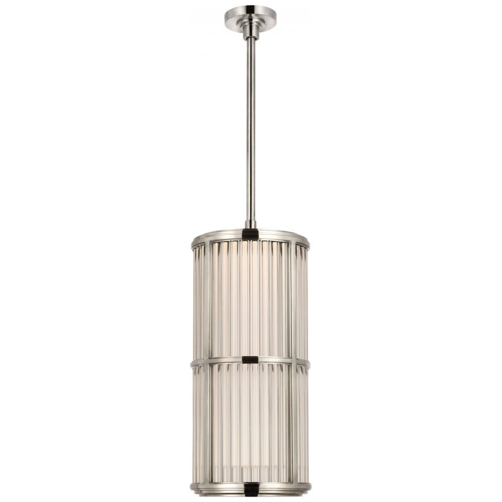 Ralph Lauren Perren 10-in LED Pendant Polished Nickel and Glass Rods