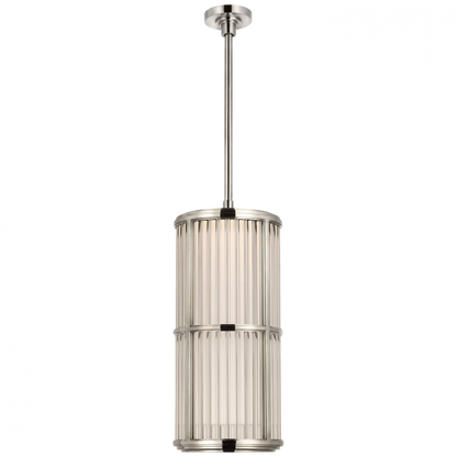 Ralph Lauren Perren 10-in LED Pendant Polished Nickel and Glass Rods