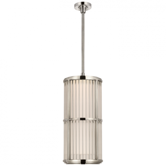 Ralph Lauren Perren 10-in LED Pendant Polished Nickel and Glass Rods