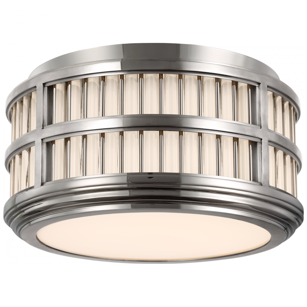 Ralph Lauren Perren 12-in LED Flush Mount Polished Nickel and Glass Rods